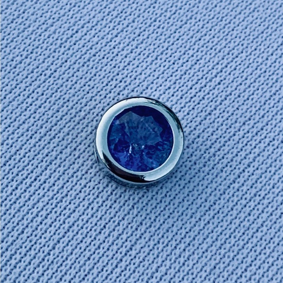 Natural Tanzanite Pendant | 925 Silver | Rhodium Plated | NWOT - Picture 3 of 3